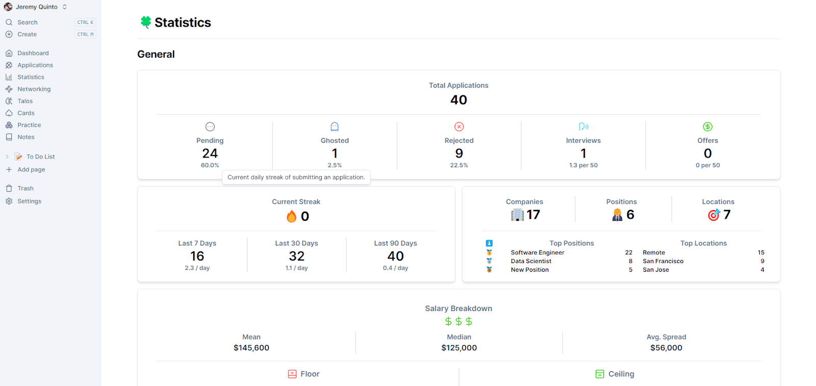 Stat Tracking